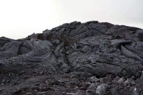 Hardened lava